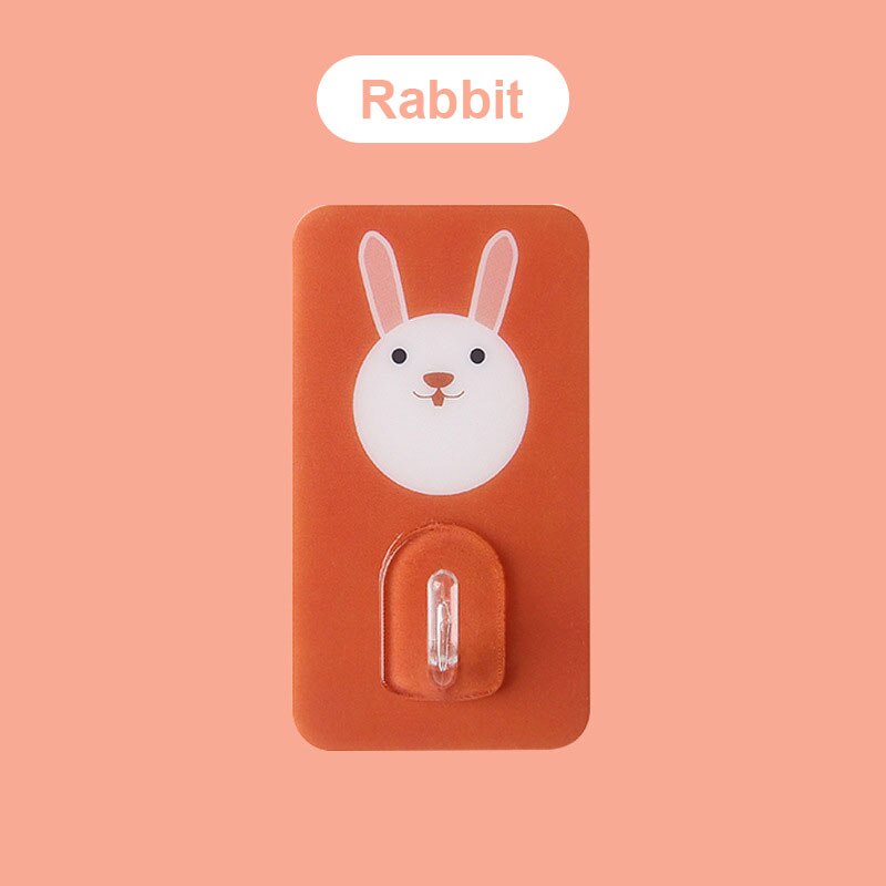 Creatieve Leuke Nail-Gratis Muur Kleren Haken Decoratieve Sleutel Opknoping Hanger Keuken Storage Haak Badkamer Gereedschap Woonaccessoires