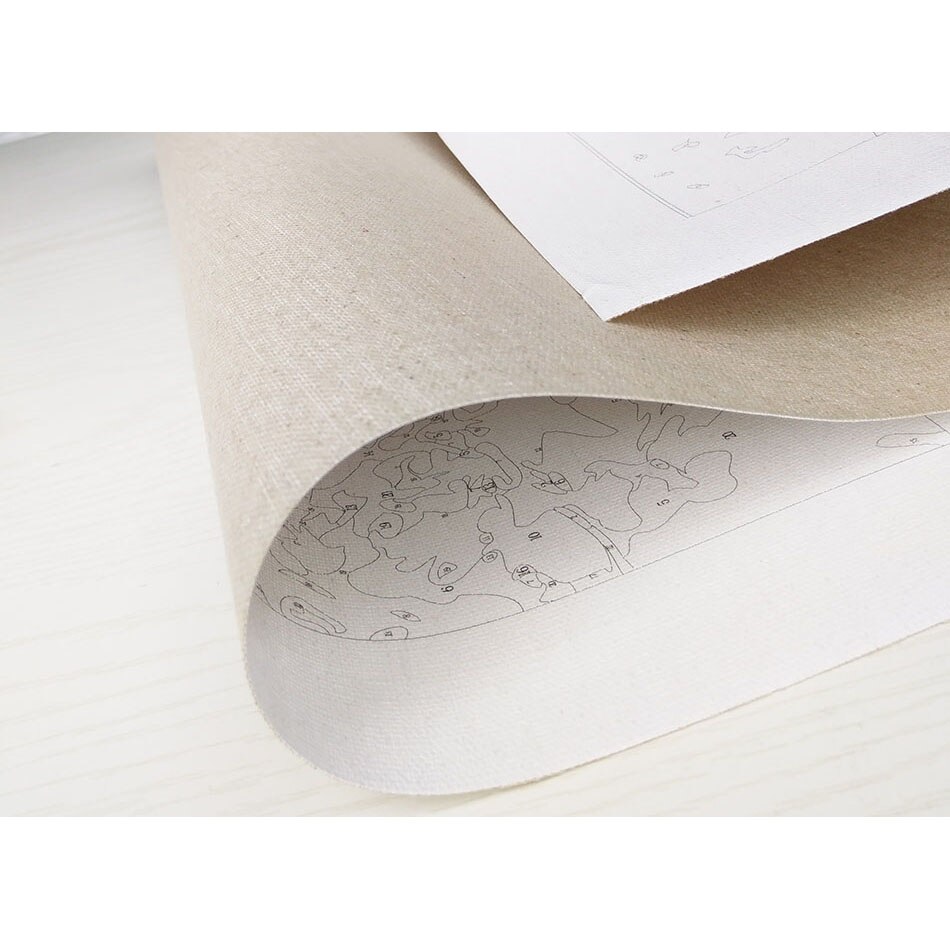 CHENISTORY Bezramowa żyrafa słonia zrób do Sama Malowanie numerami Nowoczesna grafika ścienna Malowanie liczbami Unikalny prezent na wystrój domu