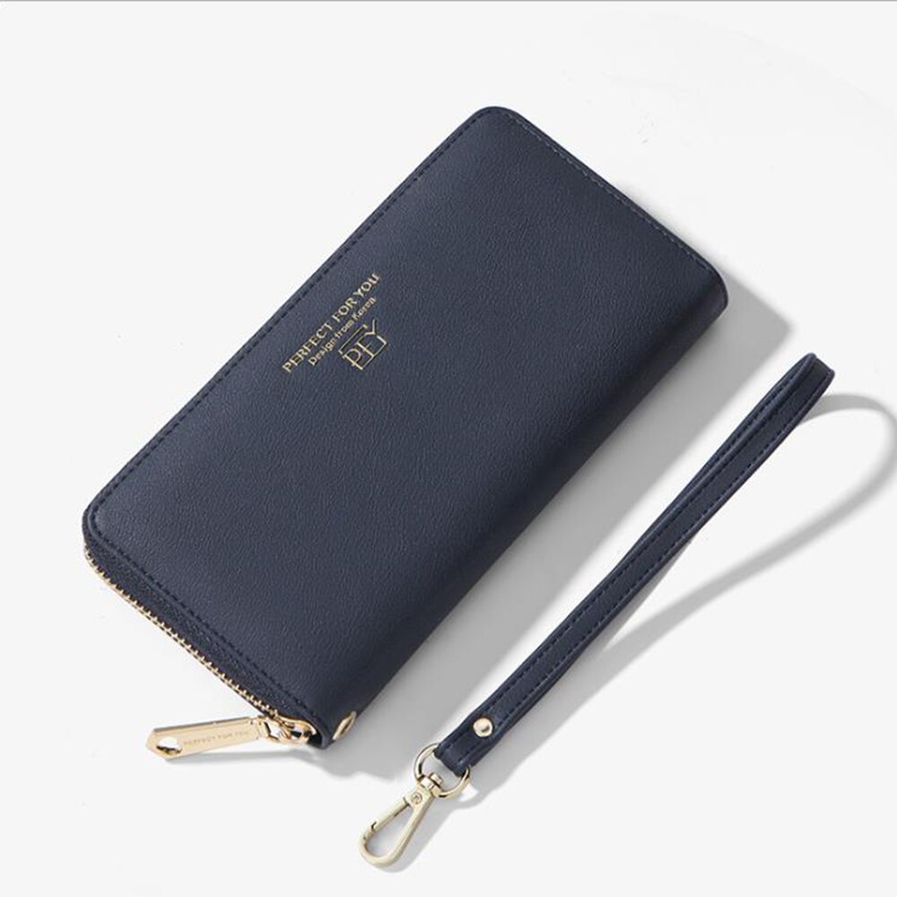 Dames portemonnee lange rits portemonnee dames creditcardhouder clutch bag: X0008-2