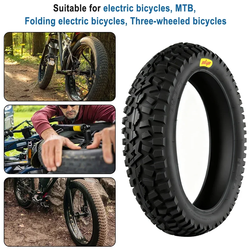 20 × 5.0 all-terrain-offroad-fat-reifen für e-bikes, verbreitert, rutschfest, e-bike-fahrradreifen-ersatzteile