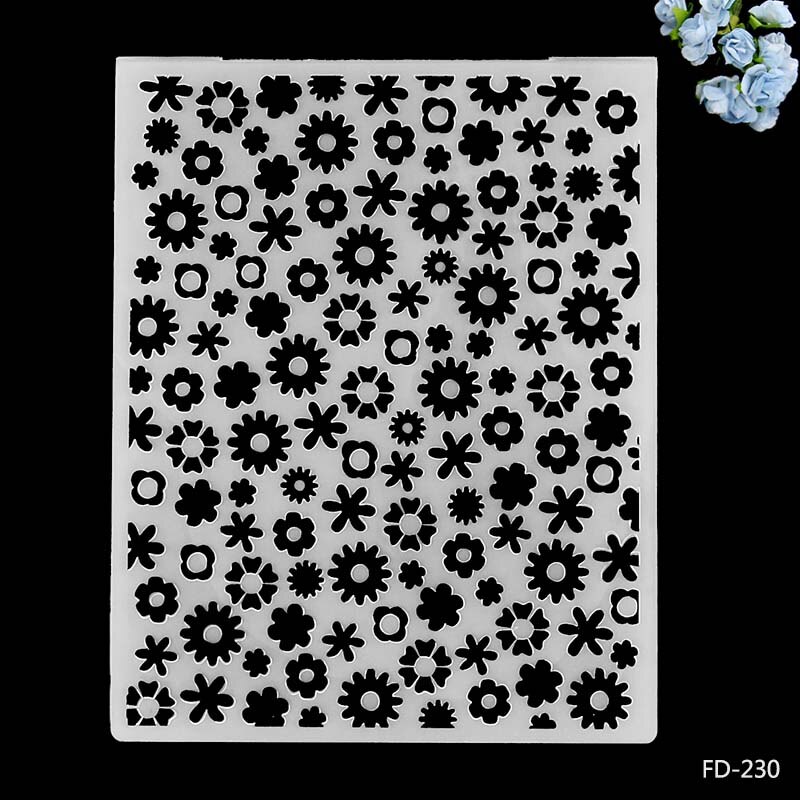 AZSG Butterfly Flowers Plastic Embossing Folder For Scrapbooking Type Photo Album Card Paper Craft Template Mold: FD-230