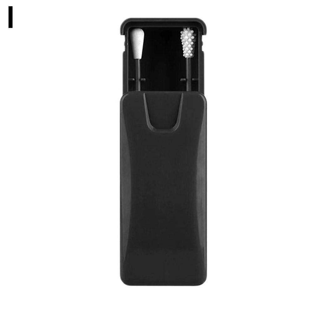 2/4Pcs/box Reusable Cotton Swab Ear Cleaning Cosmetic Silicone Buds Swabs Sticks Double-headed Recycling For Cleaning Makeup: I