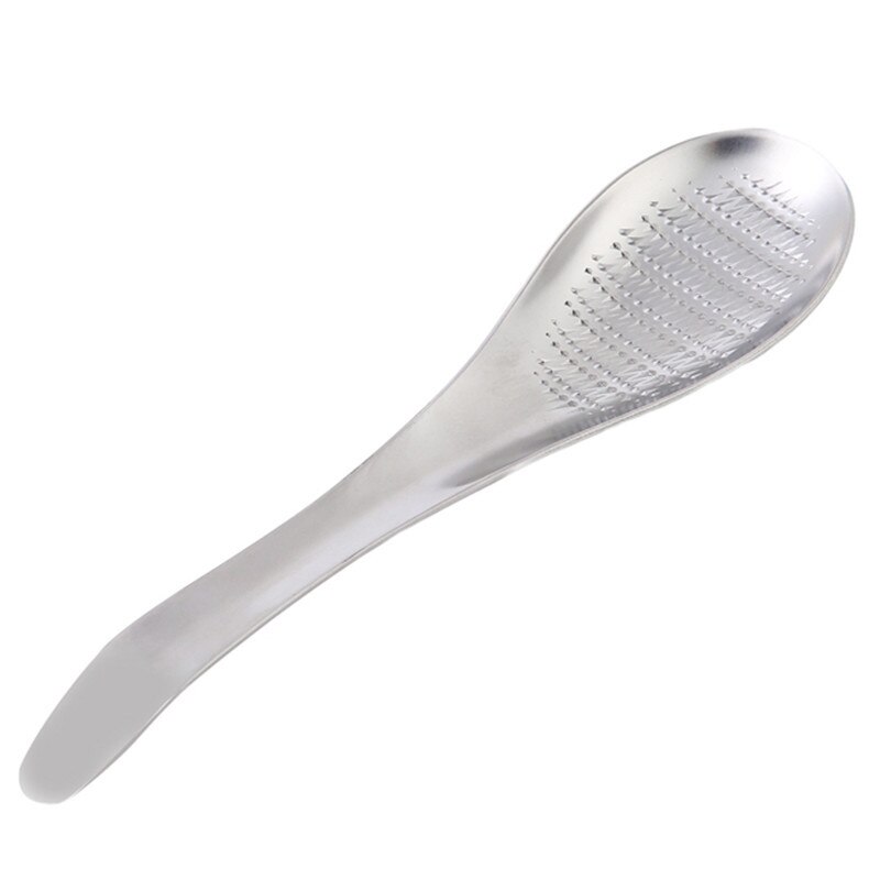 Mélangeur de zeste de citron en forme de cuillère en acier inoxydable, râpe à gingembre, outils de broyage de l&#39;ail, râpe à fromage, cuillère à mélanger: Default Title