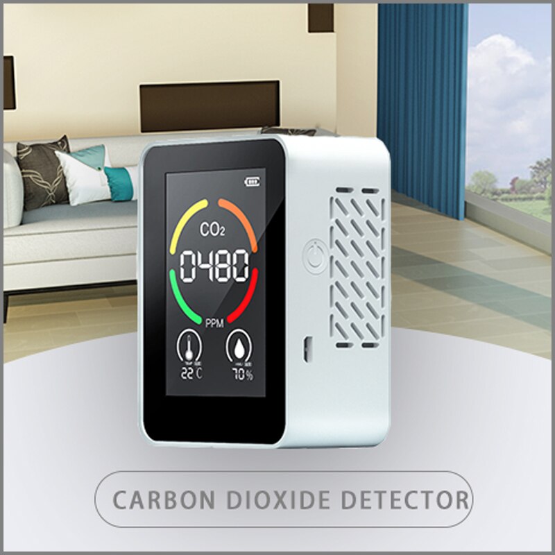 3 in1 CO2 Meter Carbon Dioxide Detector Digital Temperature Humidity Sensor Tester Air Monitor Thermometer Hygrometer