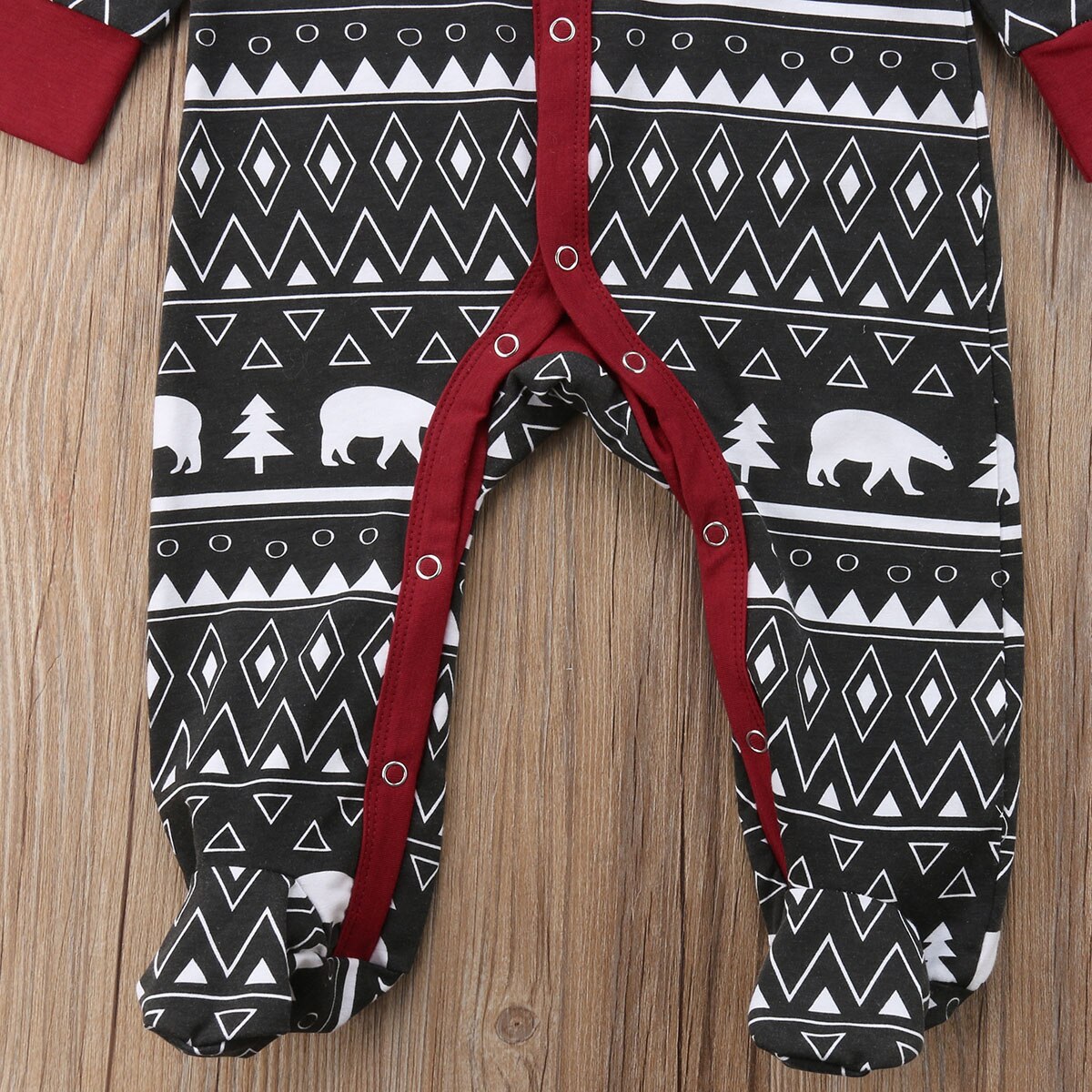 Nyfødte baby footies søde drenge piger jul jumpsuits toddler trykt bomuld pyjamas footed tøj tøj