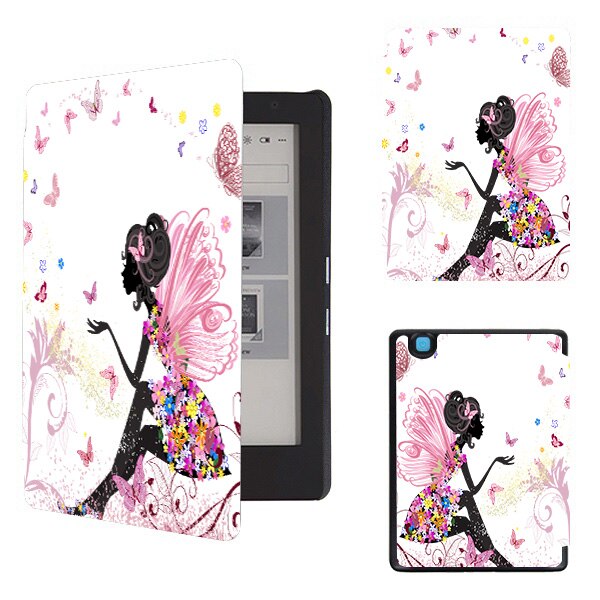 Smart etui til kobo aura  h2o edition 2, 6.8 tommer vandtæt ereader magnetisk cover, slim læder funda capa: Jlnh