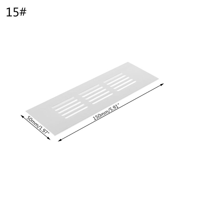 Rejilla de ventilación de chapa perforada de aleación de aluminio 28TC: 15