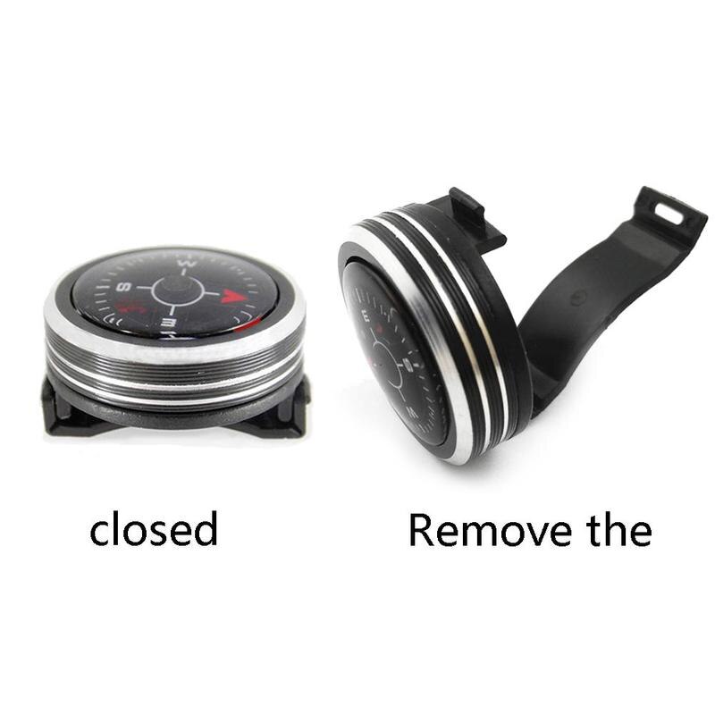 Mini Pocket Compass Outdoor Hiking Camping Accessories Mini Watch Compass Strap Compass Navigation Precision Survival Butto D4C2