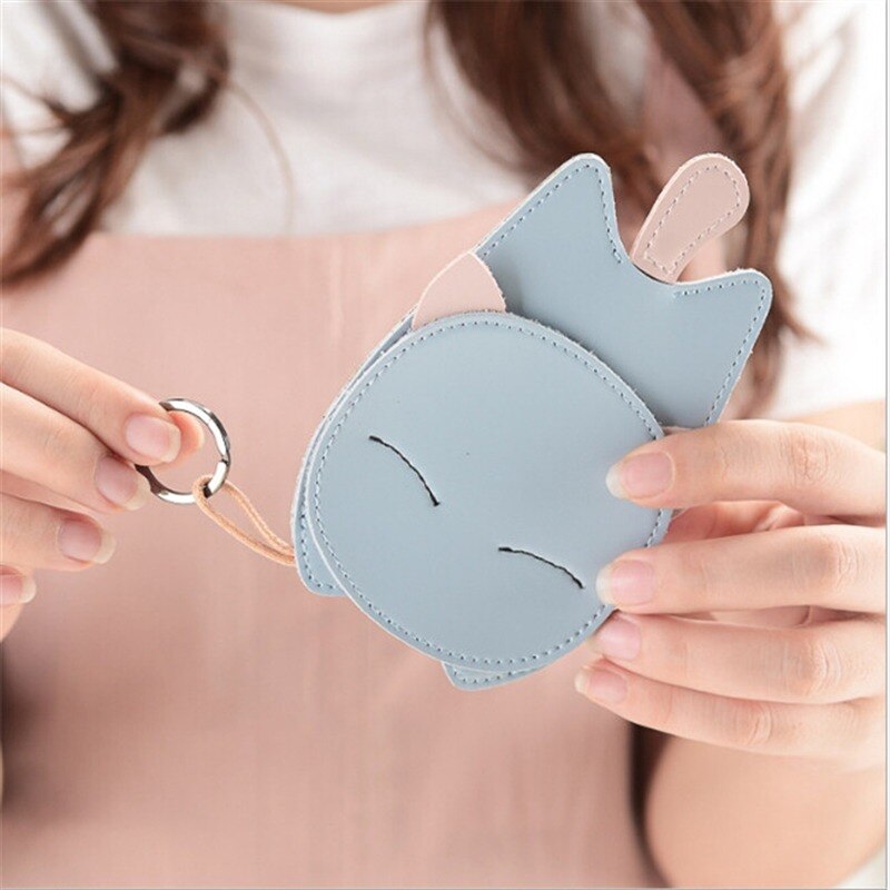 3 kolor kot kreskówkowy etui na klucze kobiety brelok organizator torba kobieta klucz samochodowy dziewczyna gospodyni dobrej jakości brelok przypadku: niebieski