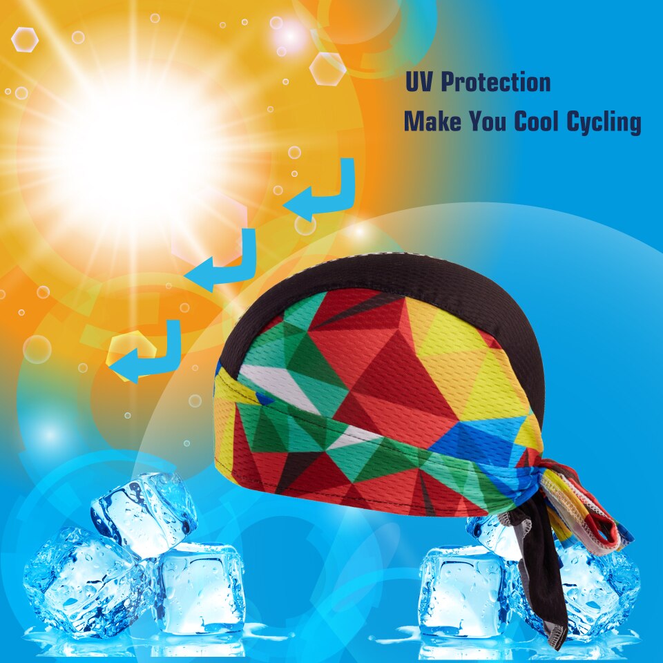 Kamaloce Anti-Uv Kleurrijke Biker Hoofddoek Coolmax Mesh Ademend Fietsen Hoofd Bandana Mannen Ciclista Fiets Sjaal