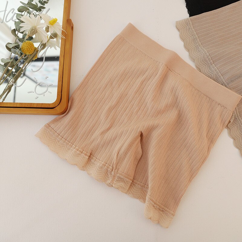 Summer Safety Short Tight Pants Women Breathable Exposed Pants Underwear Under Skirt Short Tights Women's three-point: skin