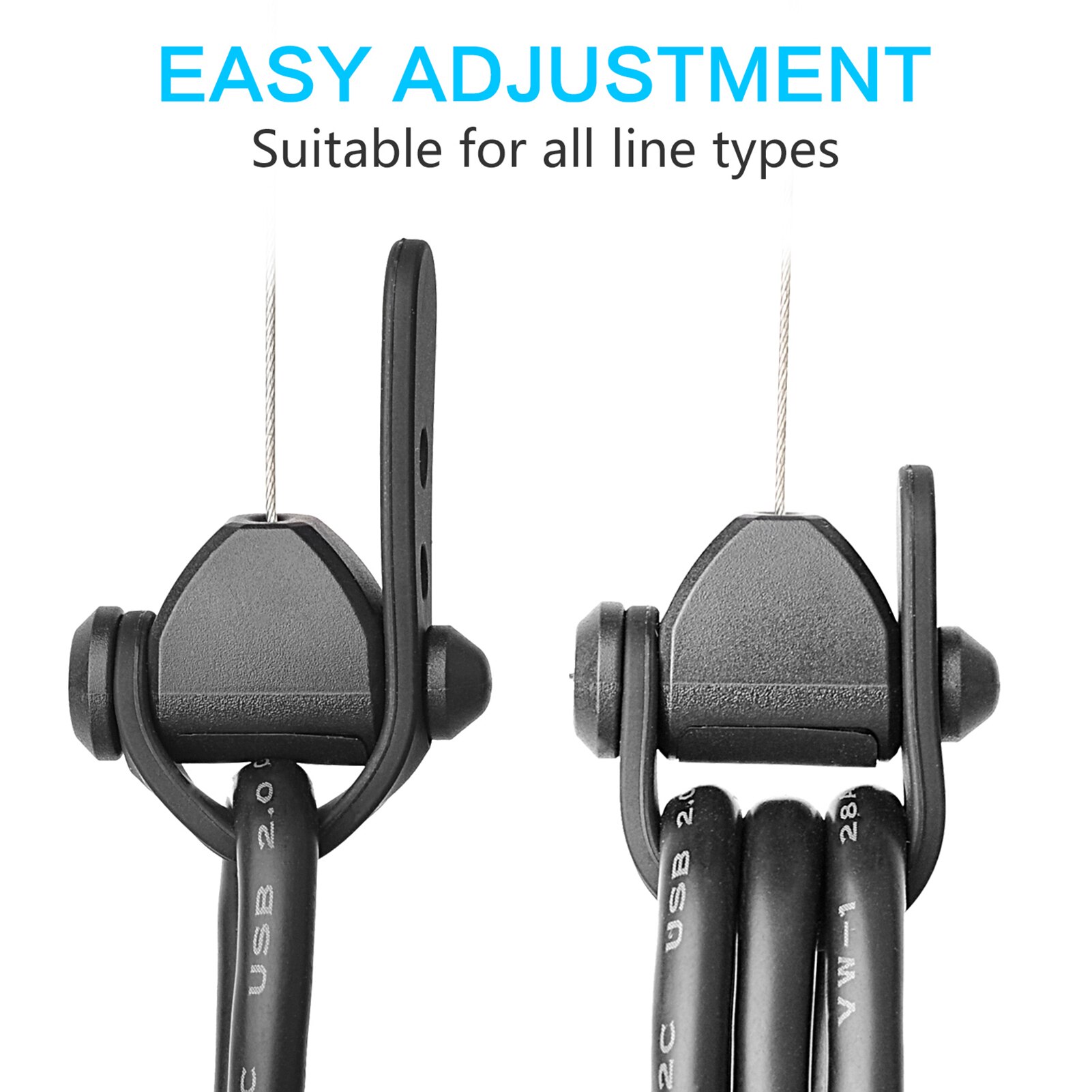Kit de ganchos para cables de datos, herramienta de gestión de cables inteligente Simple, gancho de Cable para PC VR, para Oculus quest2/HTVive/ Rift S/PS,