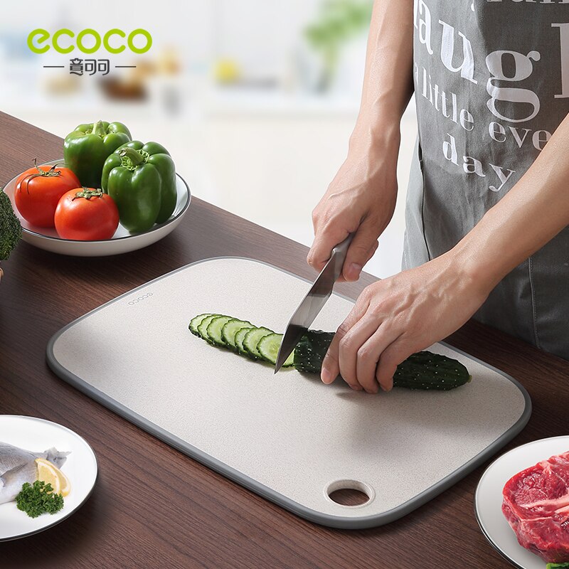 ECOCO Kitchen Chopping Blocks Food Cutting Board Not Moldy Classification Outdoors Camping Vegetable Fruits Meats Bread Cutting