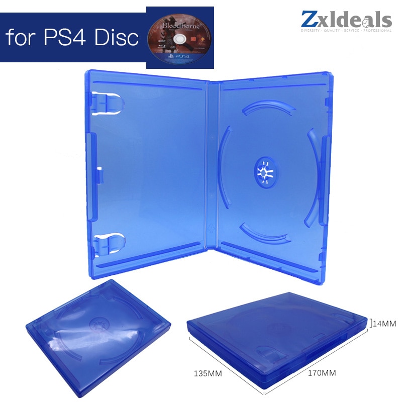 Vervanging Case Voor PS4 Game Disc Spare Blauw Game Blu Ray Box Enkele Cd