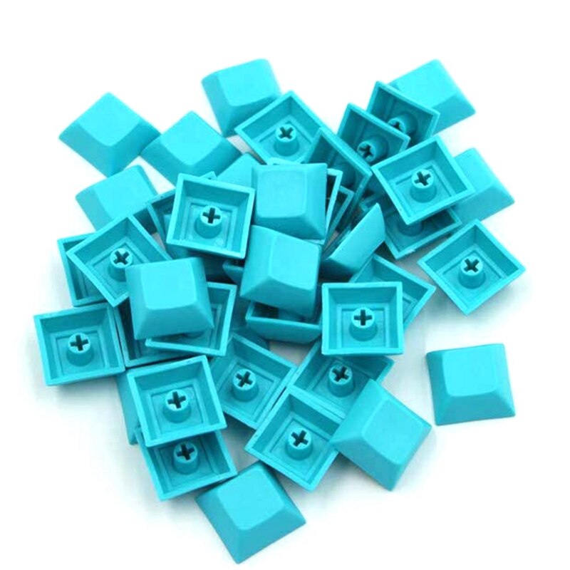 37 PCS PBT Keycap DSA 1U Tastenkappen für Cherry MX Nach Keycap Set für Gaming Mechanische Tastatur Keybord: Lake Blue