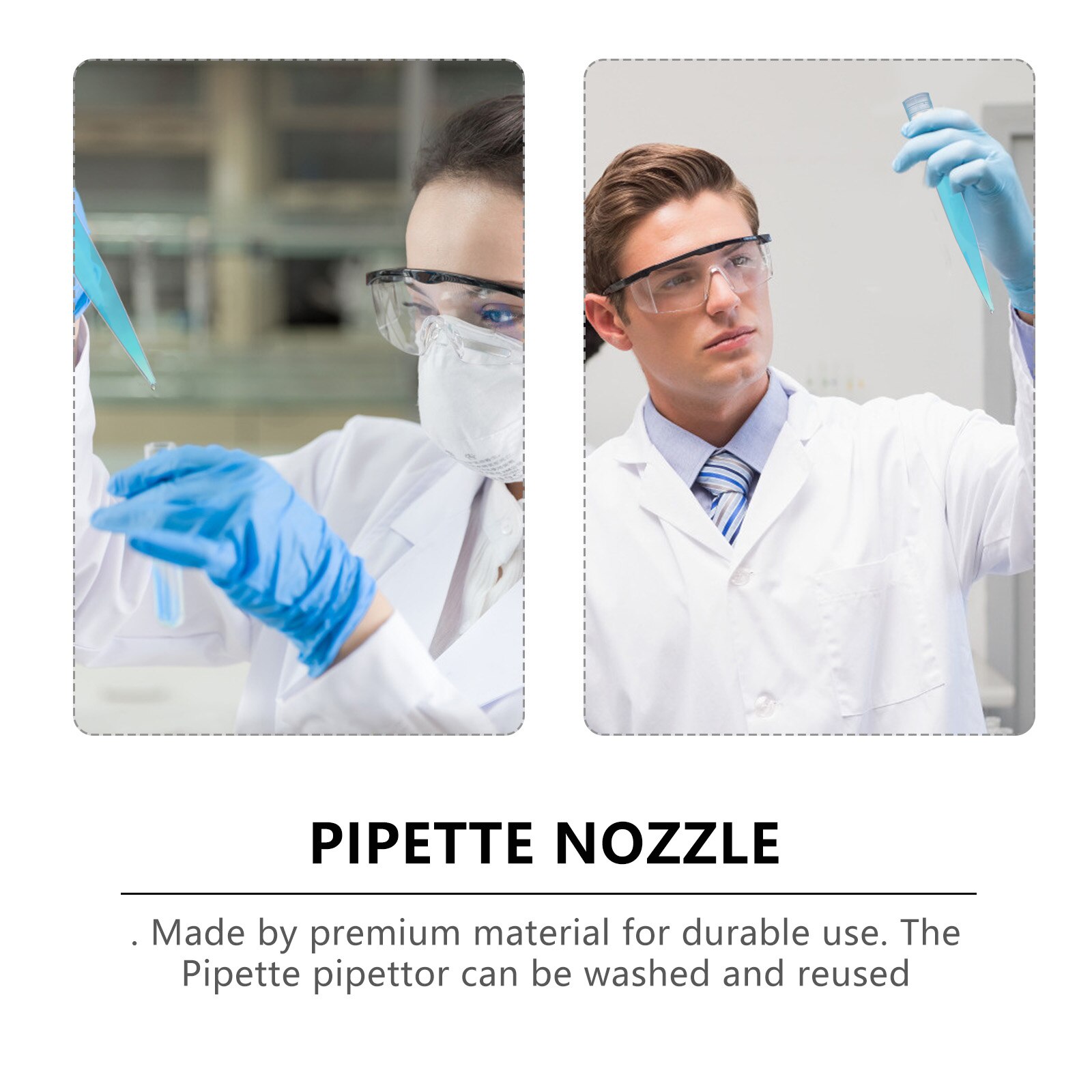 1000pcs Laboratory Liquid Pipette Tips Scientific Pipette Nozzles Universal Pipette Tips