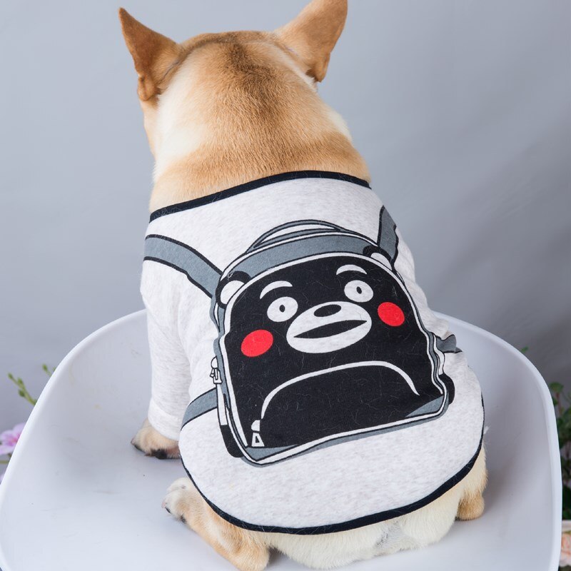 Hondenkleding Voor Kleine Middelgrote Honden Franse Bulldog Rugzak Gedrukt Hond Jasje Puppy Kleding Yorkshire Outfit S-2XL: S