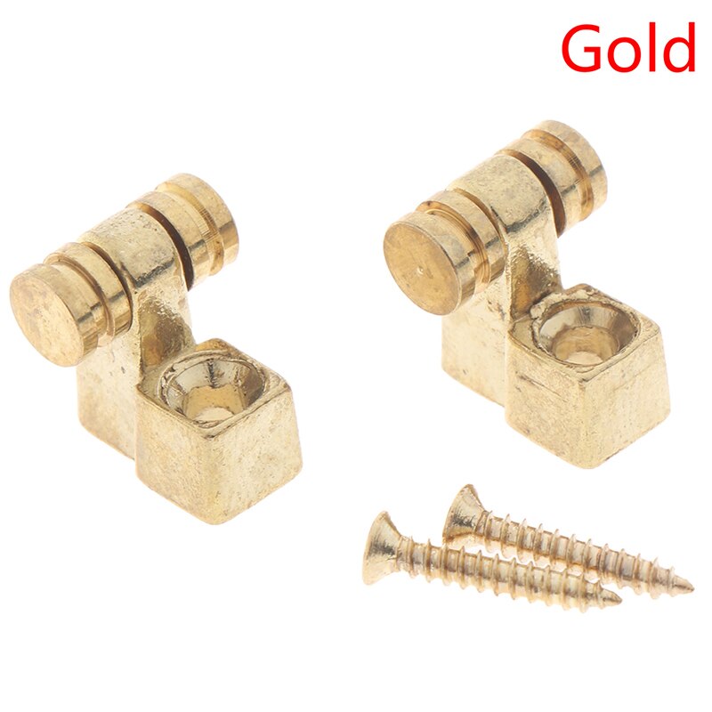 Een Set Van 2 Stuks Elektrische Gitaar Roller String Tree String Retainer Zilver~p139817019