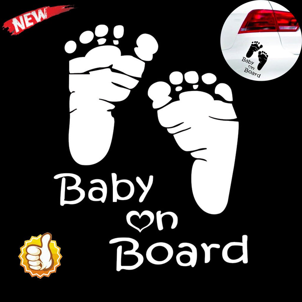 Baby On Board Vinyl Stickers Car Graphics Window Vehicle Sticker Decal Decor Auto Paper наклейки на стену#PY