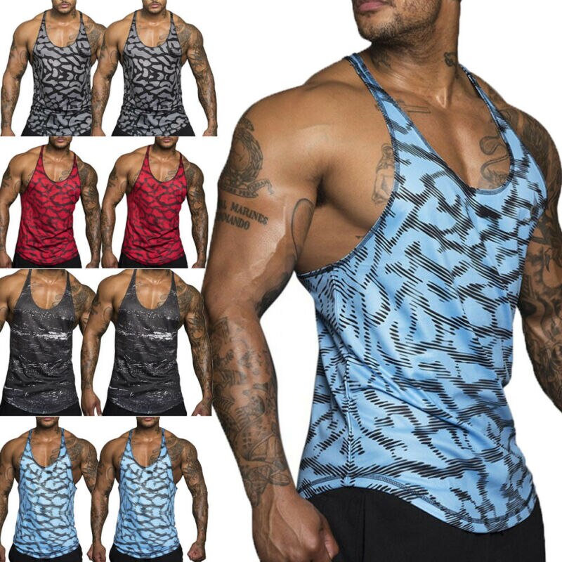 Løbekompressions-tanktops til mænd ærmeløse fitness-vest til mænd sport træningsvest mænd jogging toppe muskel undertrøje top