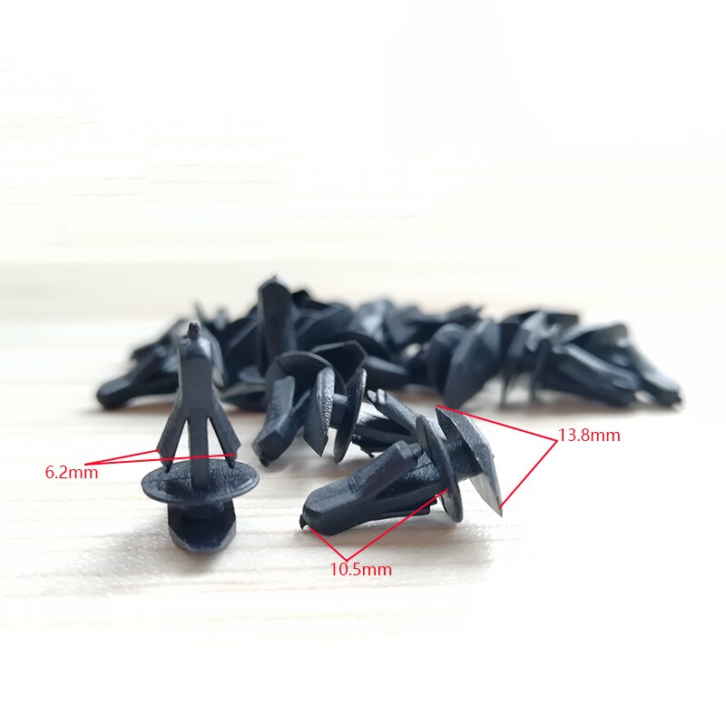Clips de tira de sellado para coche, sujetadores fijos de plástico, remaches para puertas y ventanas, accesorios universales, 50 Uds.