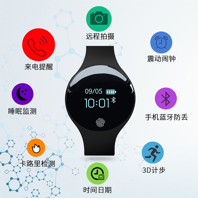 Sanda Bluetooth Smart Horloge Voor Ios Android Mannen Vrouwen Sport Intelligente Stappenteller Fitness Armband Horloges Voor Iphone Klok Mannen