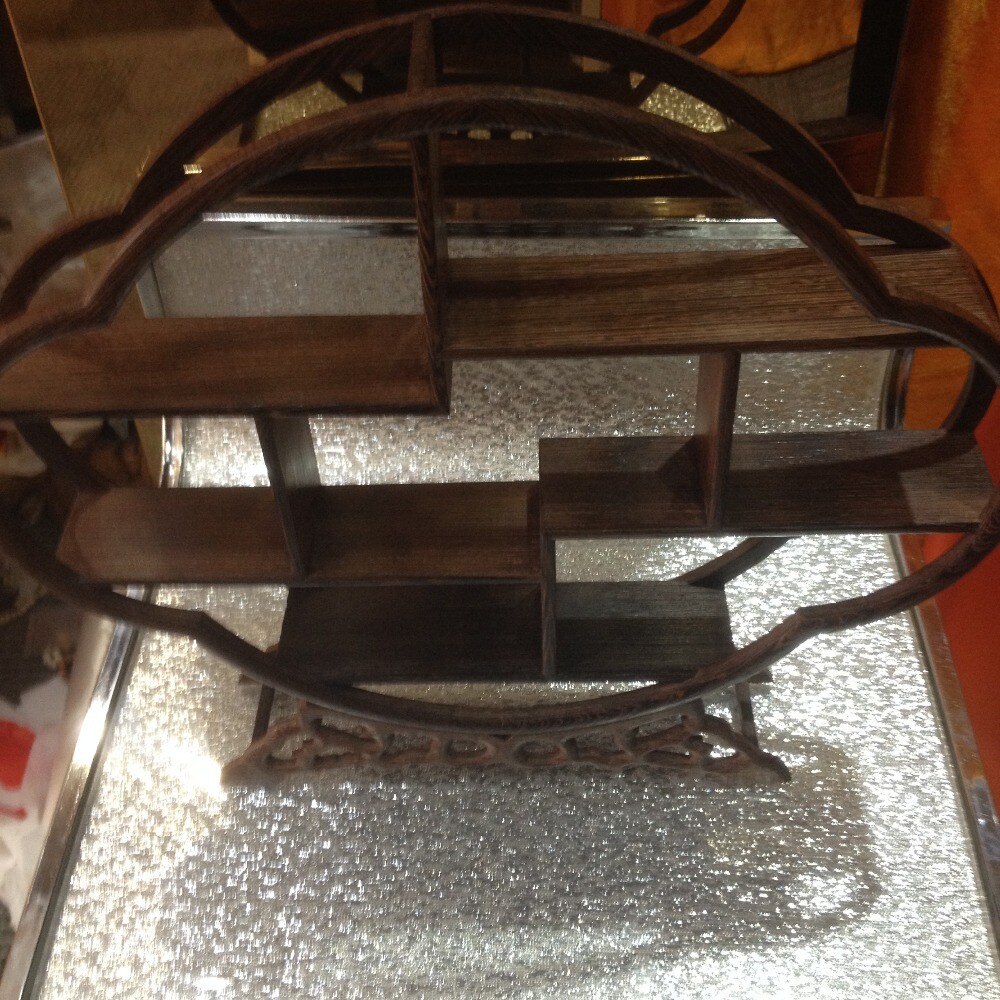 Chinese Beautiful wooden frame / grid, antique, decorative crafts rack.