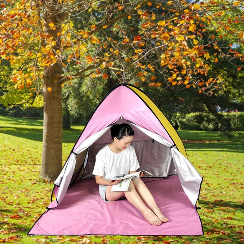 LEVORYEOU-tienda de campaña automática con protección UV, carpa de acampada al aire libre, tienda de playa instantánea, cortina de protección solar