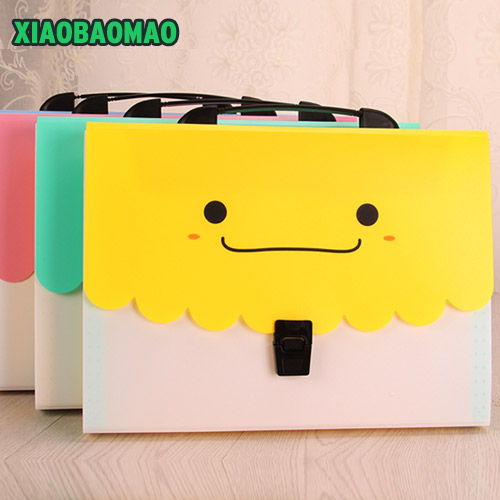 Cute student school Expanding Wallet Convenient Category Management folder square folders package shape Expanding Walle