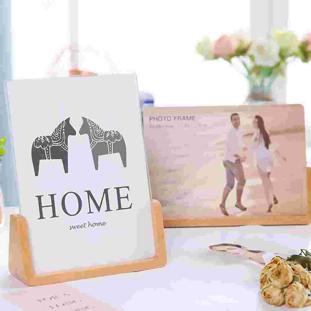 1pc Photo Frame Stylish Strong Wood Photo Frame Photo Display Frame for Home