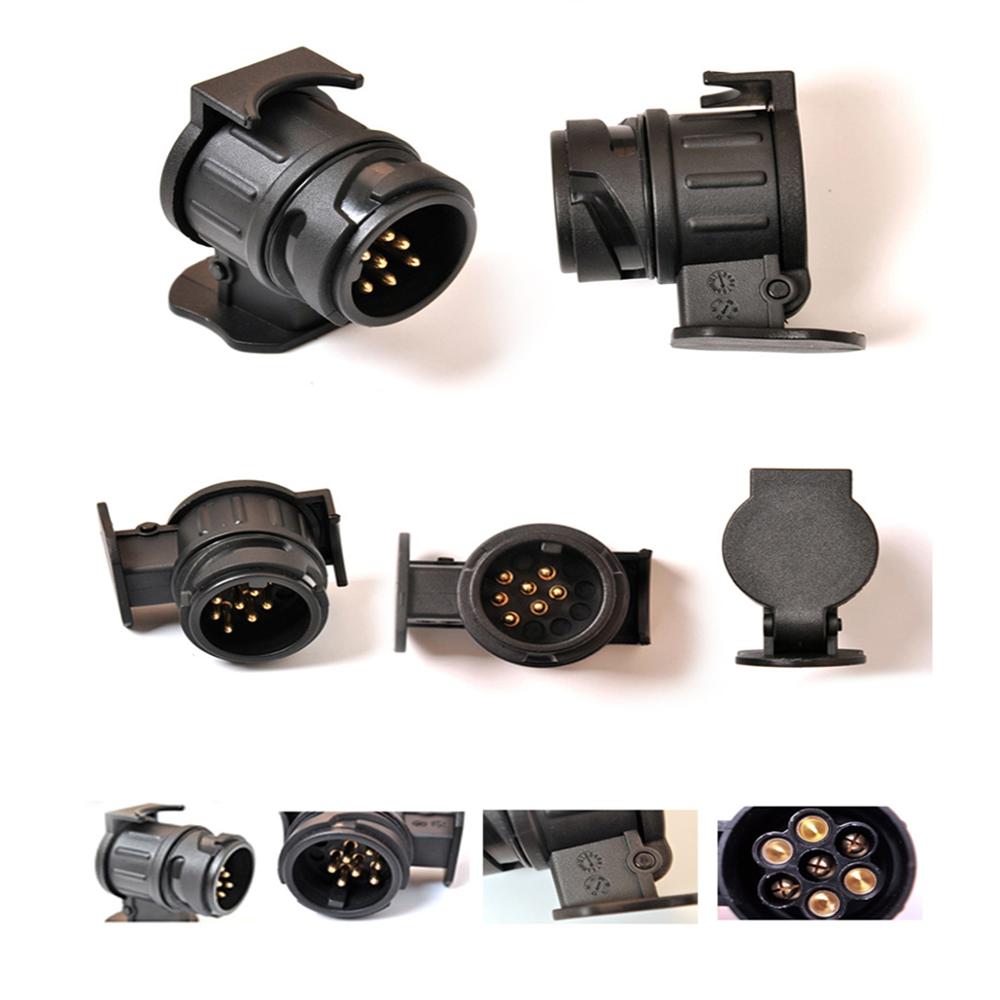 12V 13 To 7 Pin Plug Adapter Electrical Converter Truck Trailer Connector BD Auto Accessories