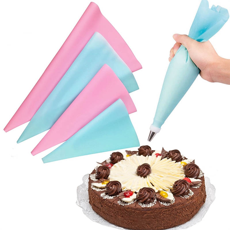 Diy Cupcake Benodigdheden Herbruikbare 1Pc Keuken Gadgets Food Grade Cake Decoratie Gereedschappen Pastry Tassen Spuitzak Bakken Accessoires