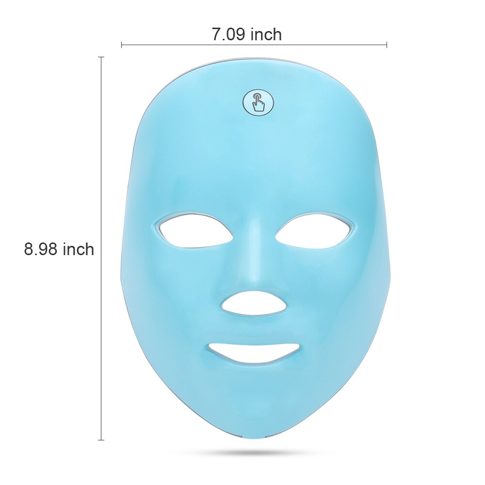 7 Colors Light LED Facial Mask Phototherapy Skin Rejuvenation LED Mask Anti Acne Whitening Wrinkle Removal Mask Face Care Beauty