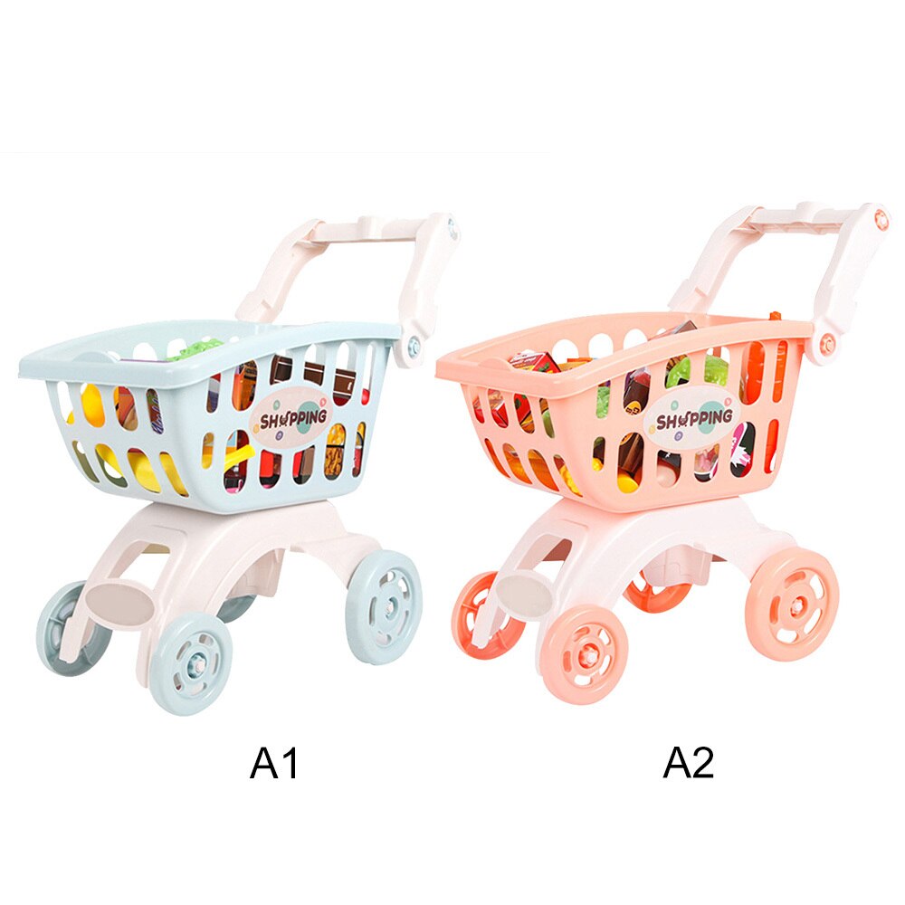 Neue freundlicher Simulation Einkaufen Einkaufszentrum Supermarkt Warenkorb Wagen Spielzeug Miniatur Spielen Einkaufen Bildung Spielzeug für Baby J11