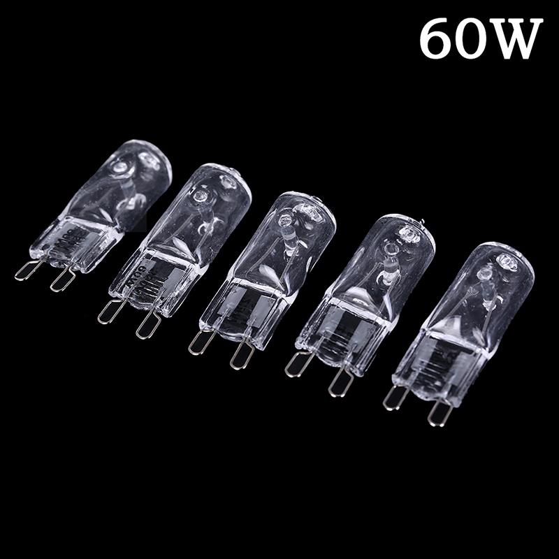 5 Stks/partij G9 Halogeenlamp 20W/40W/60W 220V 2900K Dimbare Warm Wit voor Wandlamp Helder Glas Elk Met Een Innerlijke Doos: Licht Geel