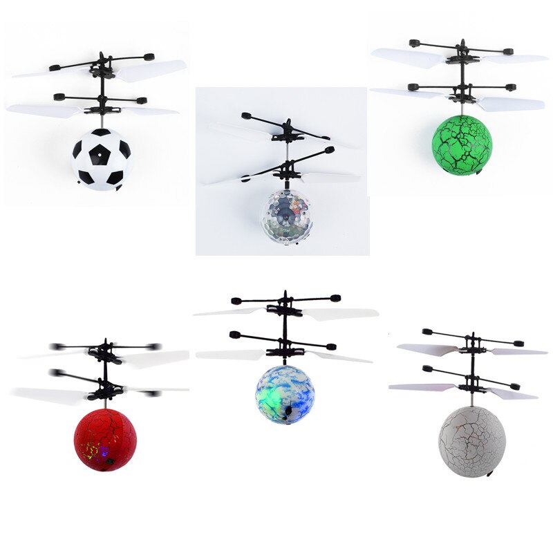 Glowing Toy RC Ball mini Induction Aircraft Colorful Lights Smart Charging Fly Ball RC drone Helicopter Aircraft Best