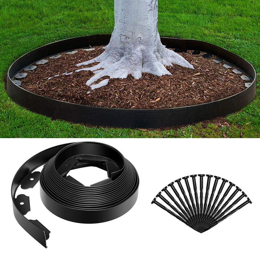 10/5M Garden edge border Outdoor Lawn Edging Flexible Gardening Isolation Path Barrier Plastic Grass Fence Protective Border