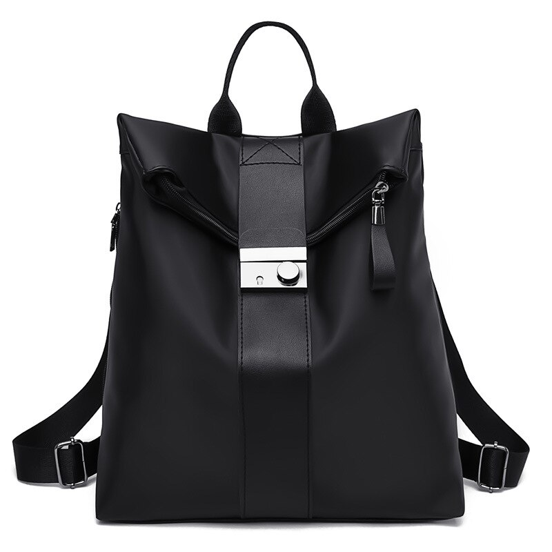 Grote Capaciteit Vrouwen Waterdichte Oxford Rugzak Anti-Dief Mode Dames Rugzakken Multifunctionele Reizen Schooltas Mochilas: Black