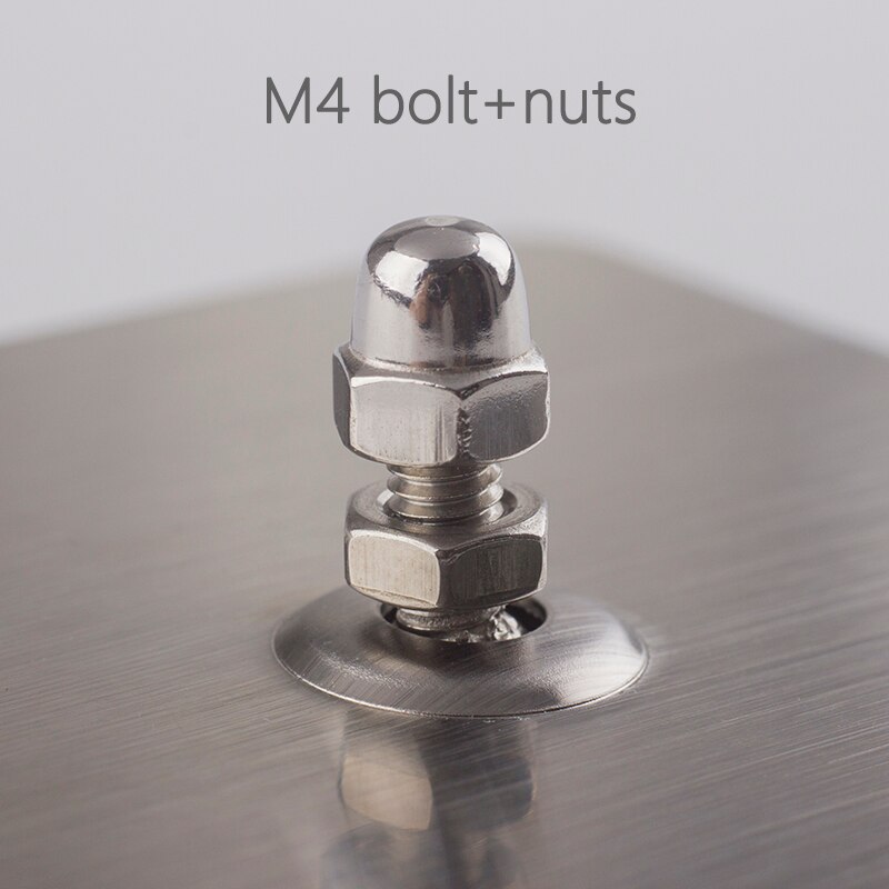 stainless steel metal plate with bolt and nuts anti-tip wall anchor bolt with self glue on back