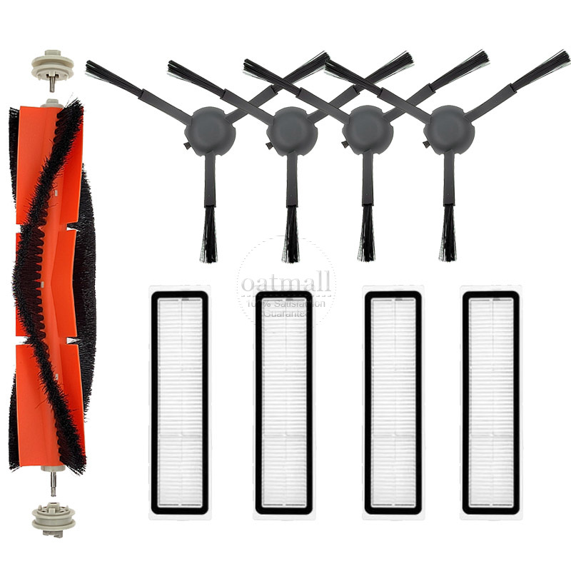 Akcesoria do Xiaomi Dreame D9/D9 Pro/L10 Pro, części zamienne do robota odkurzającego, zestaw zamienny, szczotka główna, filtr HEPA, ściereczka do mopa, materiały eksploatacyjne: Czerwony
