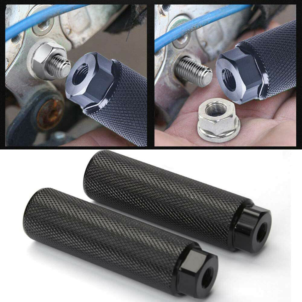 Pedales de aluminio para bicicleta de montaña, de eje delantero y trasero, palanca de reposapiés BMX, cilindro, lanzador de cohete, accesorios para bicicleta