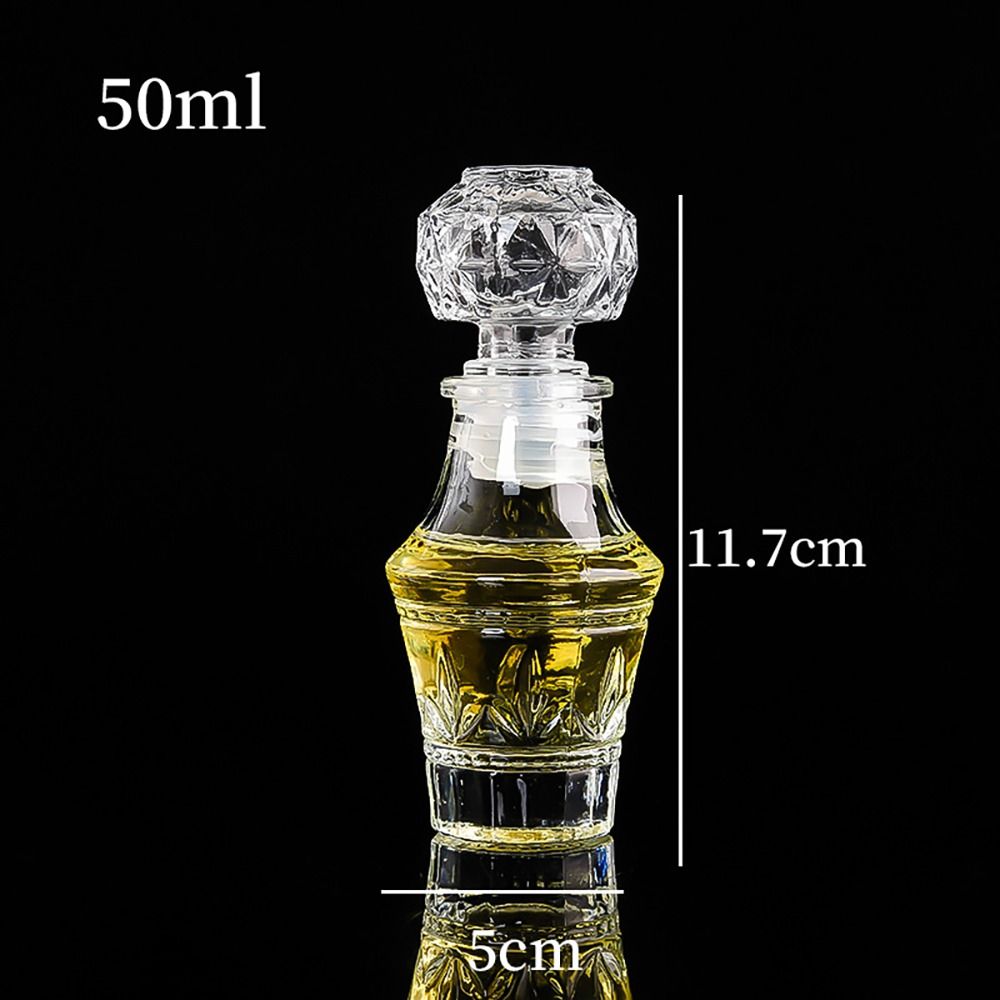 Glas Weinflasche Mini Whiskey Dekan ter Glasflasche mit Schraub verschluss Parfüm Glasbehälter handgemachte DIY flaschen: Rosa