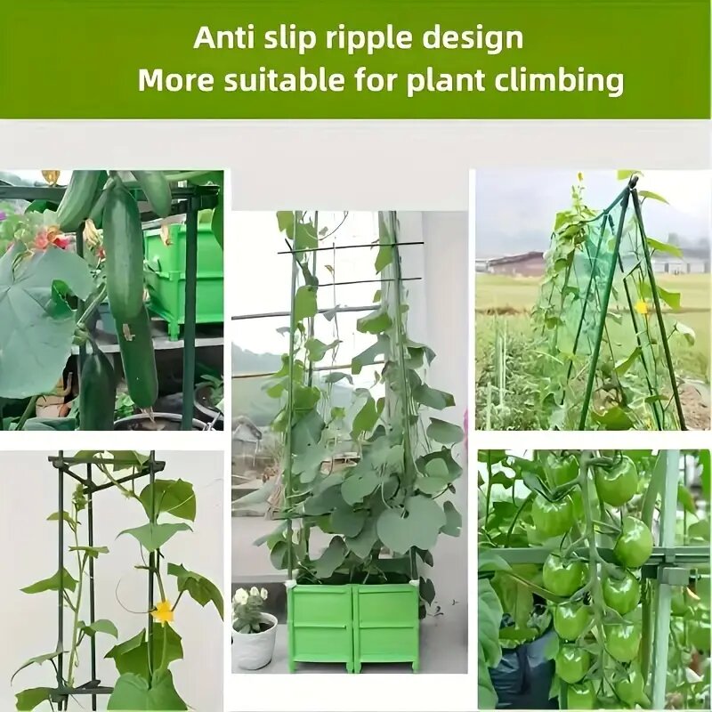 Estacas de soporte multiusos para plantas, enrejados duraderos de verduras y vid para tomates, pepinos y uvas, paquete de 20