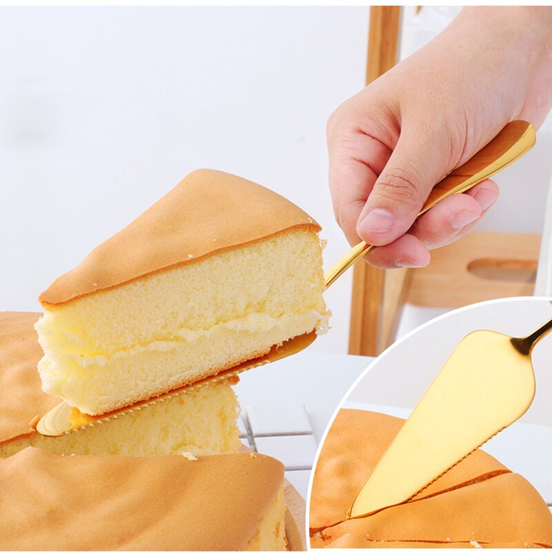 Cake Divider Mes Rvs Pie Cake Cutter Schop Westerse Cake Spatel Boter Mes Voor Pie/Pizza/Kaas/Gebak Server #