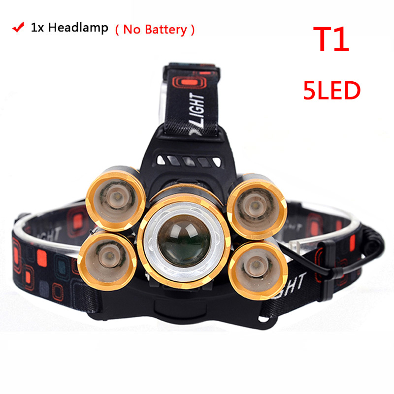 LED Scheinwerfer Jagd draussen scheinwerfer CREE XML 3/5 LED T6 Kopf Lampe Taschenlampe Torchhead licht mit 18650 batterie AC/ DC ladegerät: Möglichkeit E / Nein Batterie