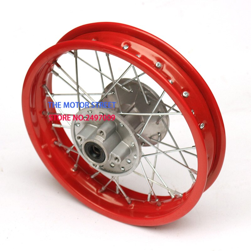 Dirt Pit Bike-fer arrière en acier 1.85-16 pouces | Jantes noires, or, rouge, bleu vert pour KLX Apollo, bonne: red