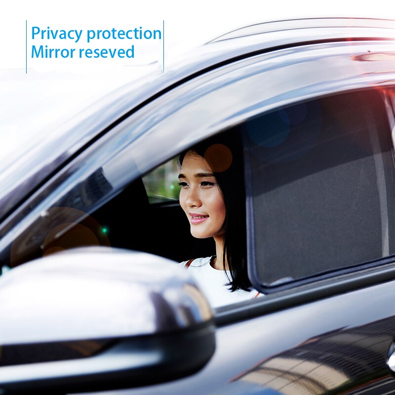 For Prius Car Special Curtain Black 4PCS/Set Or 2PCS/Set Magnetic Car Side Window SunShades Mesh Shade Blind