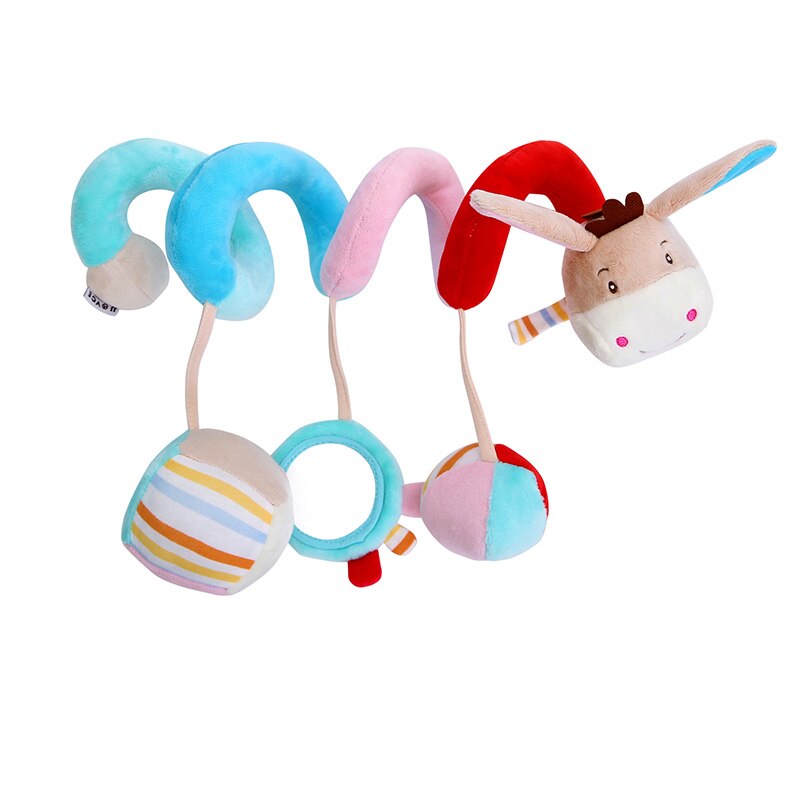 Sonajero en espiral colgante para bebé, juguete de campana con relleno suave, sonajeros para cuna, accesorios de cochecito de bebé de 0 a 12 meses: TI061K