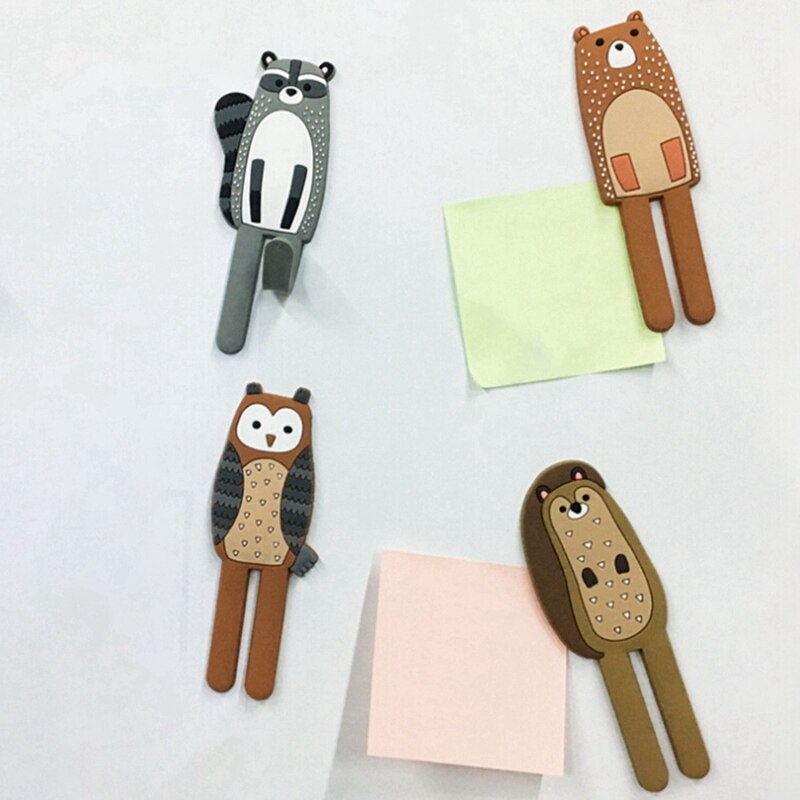 Cute Animal Koelkast Magneten Koelkast Sticker Multifunctionele Koelkast Sticker Creatieve Magneet Haken Home Decorations Sticker