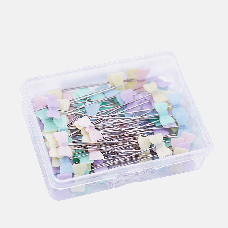 100Pcs Stainless Steel Dressmaking Pins DIY Sewing Accessories Embroidery Patchwork Pins Accessories Tools Sewing Marker Needle: 4 / 50Pcs